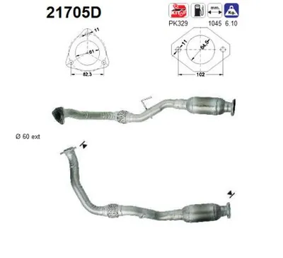 Catalyseur Opel FRONTERA B · Vauxhall FRONTERA Mk II