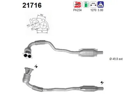 Catalyseur Opel ASTRA G Hatchback · Opel ASTRA G Estate · Opel ASTRA G Saloon