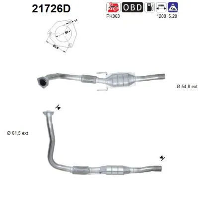 Catalyseur Opel VECTRA C · Opel VECTRA C GTS · Opel SIGNUM Hatchback