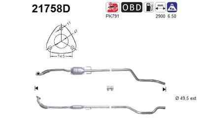 Catalyseur Opel MERIVA A MPV