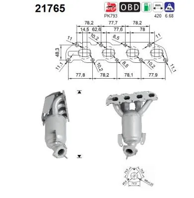 Catalyseur Opel CORSA D · Opel MERIVA A MPV · Opel ASTRA H Estate