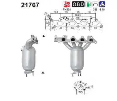Catalyseur Vauxhall ASTRA Mk IV Coupe · Opel CORSA C · Vauxhall CORSA Mk II