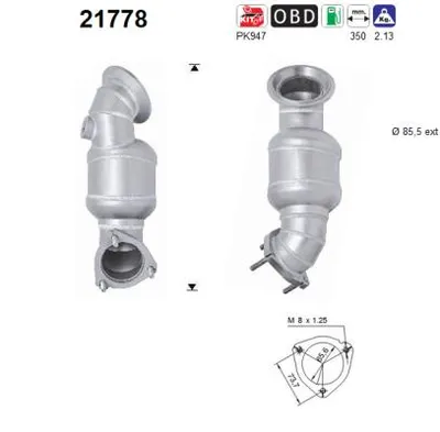 Catalyseur Opel ASTRA H · Opel ASTRA H Estate · Vauxhall ASTRA Mk V
