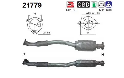 Catalyseur Opel ZAFIRA A MPV · Opel ASTRA G Convertible · Vauxhall ZAFIRA A