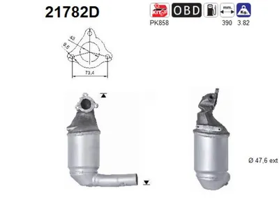 Catalyseur Opel CORSA D Hatchback Van · Opel ASTRA H · Vauxhall ASTRA Mk V