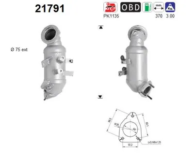 Catalyseur Opel ASTRA J Sports Tourer · Vauxhall ASTRA Mk VI Estate · Opel ASTRA J