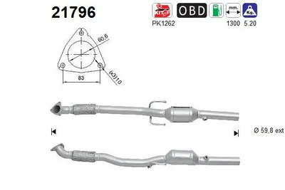 Catalyseur Opel CORSA D · Vauxhall CORSA Mk III