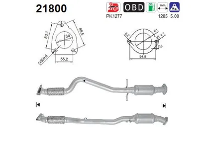 Catalyseur Opel ASTRA J Sports Tourer · Vauxhall ASTRA Mk VI Estate · Opel ASTRA J