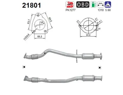 Catalyseur Opel INSIGNIA A · Opel INSIGNIA A Saloon · Vauxhall INSIGNIA Mk I Hatchback