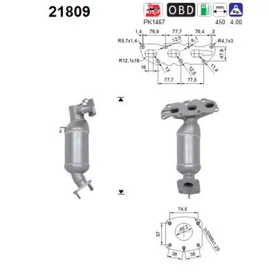 Catalyseur Opel CORSA D · Opel CORSA D Hatchback Van · Vauxhall CORSA Mk III
