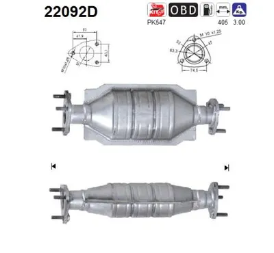 Catalyseur Honda CIVIC VII Hatchback