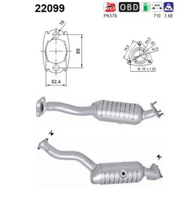 Catalyseur Honda CIVIC VIII Hatchback