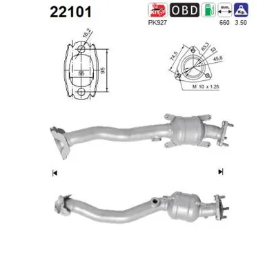 Catalyseur Honda JAZZ III · Honda CITY V Saloon