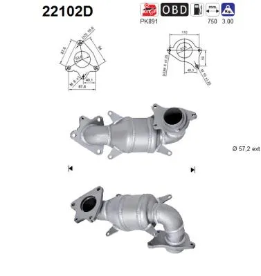 Catalyseur Honda CR-V II