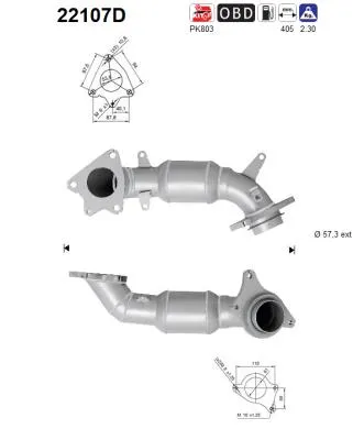 Catalyseur Honda CIVIC VIII Hatchback