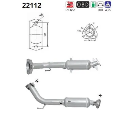 Catalyseur Honda CIVIC VII Hatchback