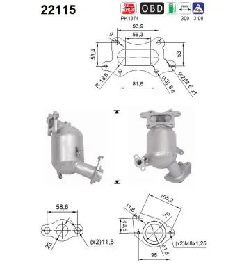Catalyseur Honda JAZZ IV