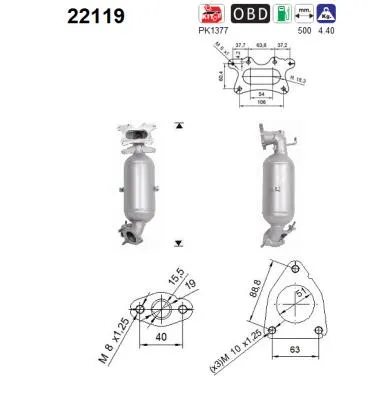 Catalyseur Honda CIVIC IX · Honda CIVIC IX Tourer