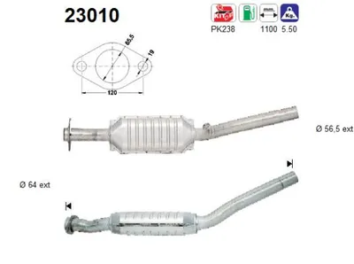 Catalyseur Chrysler STRATUS · Chrysler STRATUS Convertible