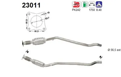 Catalyseur Chrysler VOYAGER / GRAND VOYAGER III