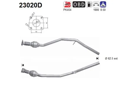 Catalyseur Chrysler VOYAGER IV · Chrysler VOYAGER / GRAND VOYAGER IV