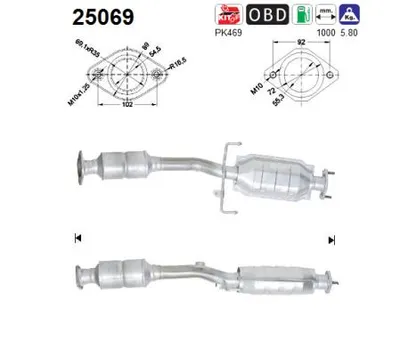 Catalyseur Mazda 626 V Station Wagon · Mazda 626 V Hatchback · Mazda 626 V