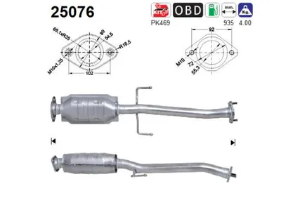 Catalyseur Mazda 323 F VI Hatchback · Mazda 323 S VI Saloon