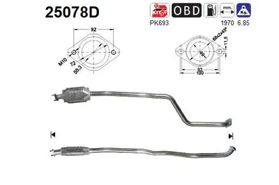 Catalyseur Mazda 323 F VI Hatchback · Mazda 323 S VI Saloon