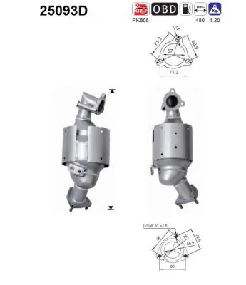 Catalyseur Mazda MPV II