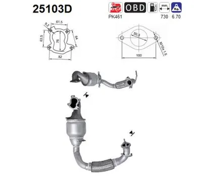 Catalyseur Mazda 2