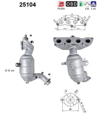 Catalyseur Mazda 2
