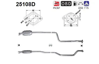 Catalyseur Mazda 626 V Hatchback · Mazda 626 V · Mazda 626 V Station Wagon