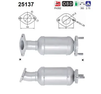 Catalyseur Kia CEE'D SW · Kia CEE'D Hatchback · Kia PRO CEE'D