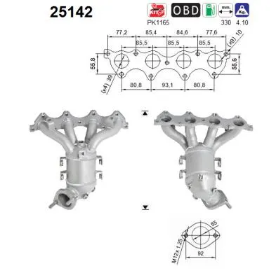 Catalyseur Kia CEE'D SW · Kia CEE'D Hatchback · Kia PRO CEE'D