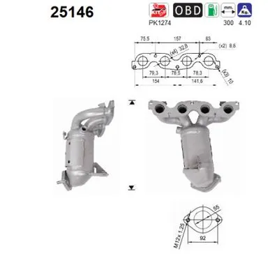 Catalyseur Kia RIO IV · Kia PICANTO III · Kia STONIC