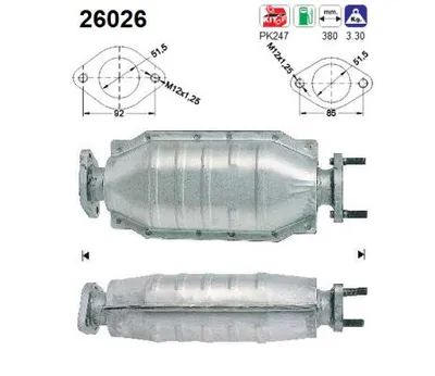 Catalyseur Mitsubishi COLT V · Mitsubishi LANCER VI