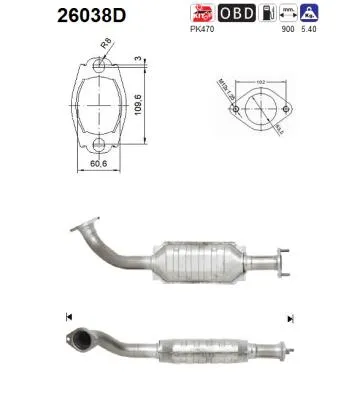 Catalyseur Mitsubishi PAJERO III Canvas Top