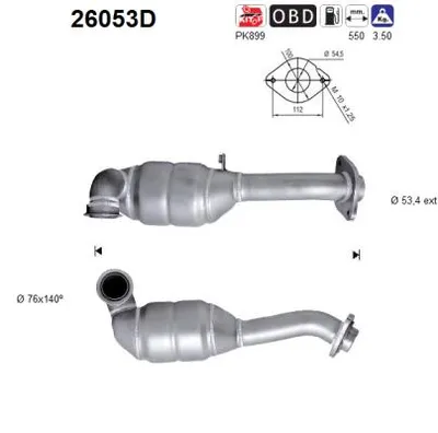 Catalyseur Mitsubishi GRANDIS
