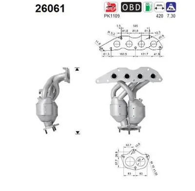 Catalyseur Mitsubishi OUTLANDER I