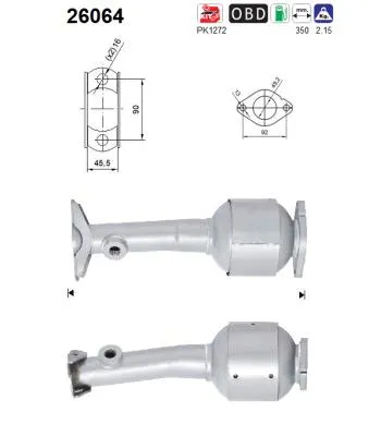 Catalyseur Mitsubishi ASX