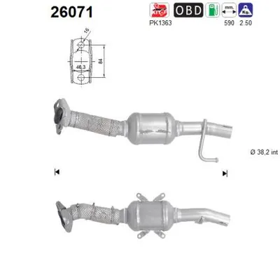 Catalyseur Mitsubishi MIRAGE / SPACE STAR VI Hatchback