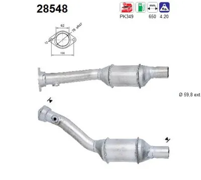 Catalyseur Peugeot 206 Hatchback