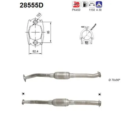 Catalyseur Peugeot BOXER Van · Peugeot BOXER Bus · Citroën JUMPER I Van