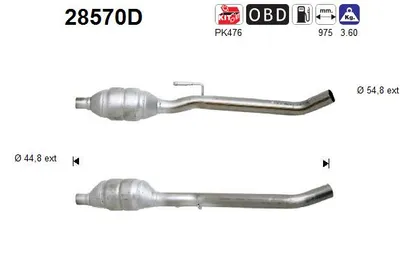Catalyseur Citroën JUMPY I · Citroën JUMPY I Van · Fiat SCUDO Van