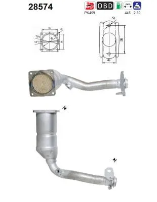 Catalyseur Peugeot 206 CC · Peugeot 206 Hatchback · Peugeot 206 SW