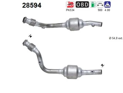 Catalyseur Peugeot 807 · Citroën C8 · Lancia PHEDRA
