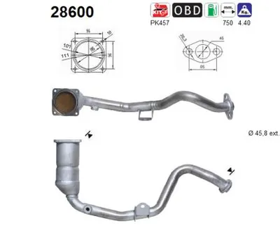 Catalyseur Citroën BERLINGO / BERLINGO FIRST MPV · Peugeot PARTNER MPV · Citroën BERLINGO / BERLINGO FIRST Box Body/MPV