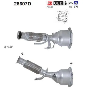 Catalyseur Peugeot 607