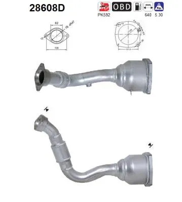 Catalyseur Peugeot 807 · Citroën C8 · Lancia PHEDRA