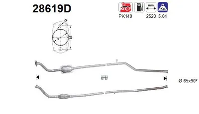 Catalyseur Citroën BERLINGO / BERLINGO FIRST Box Body/MPV · Peugeot PARTNER Box Body/MPV · Peugeot PARTNER MPV